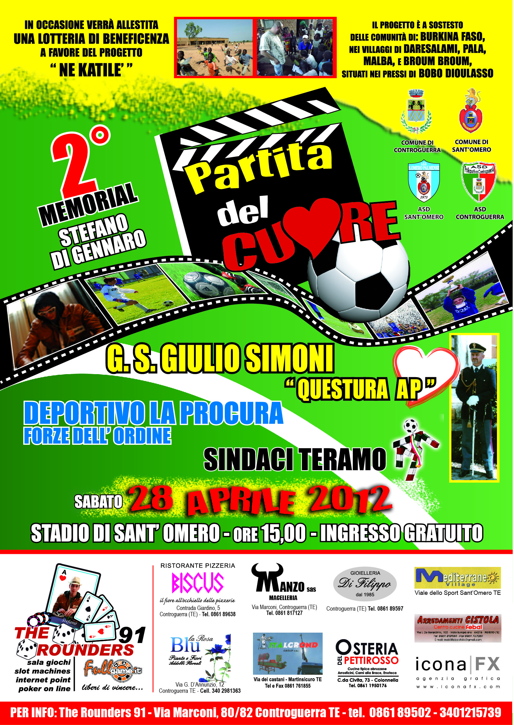 EVENTO -  PARTITA DEL CUORE A SANT'OMERO