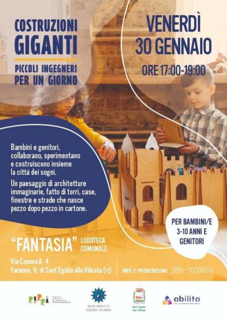 COSTRUZIONI GIGANTI- PICCOLI INGEGNERI PER UN GIORNO
