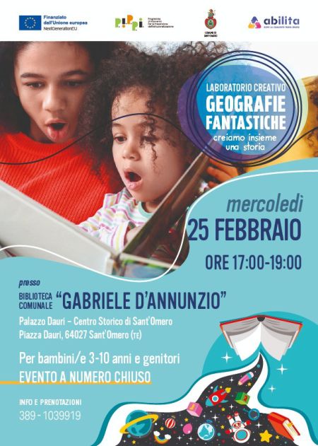 LABORATORIO CREATIVO PIPPI "GEOGRAFIE FANTASTICHE": CREIAMO INSIEME UNA STORIA 